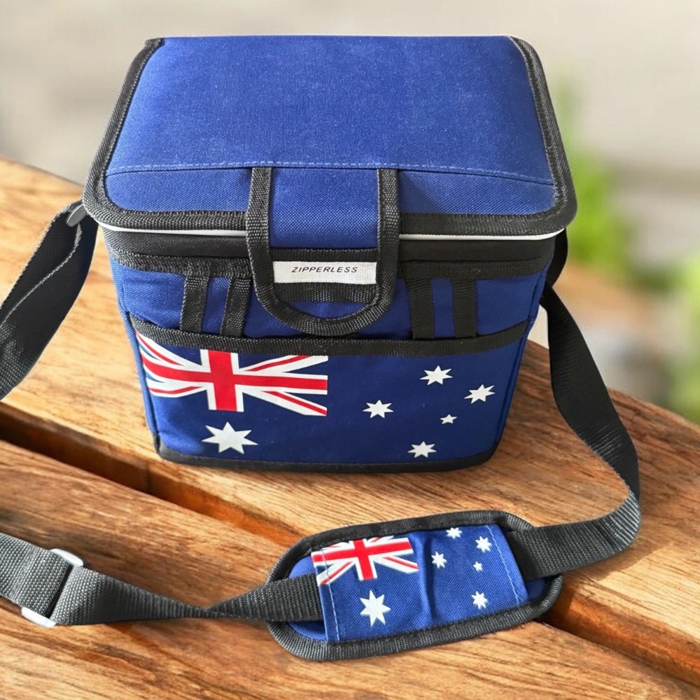 Blue Insulated Bag with Australian Flag